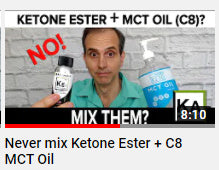 Don't mix MCT oil and Ketone Esters