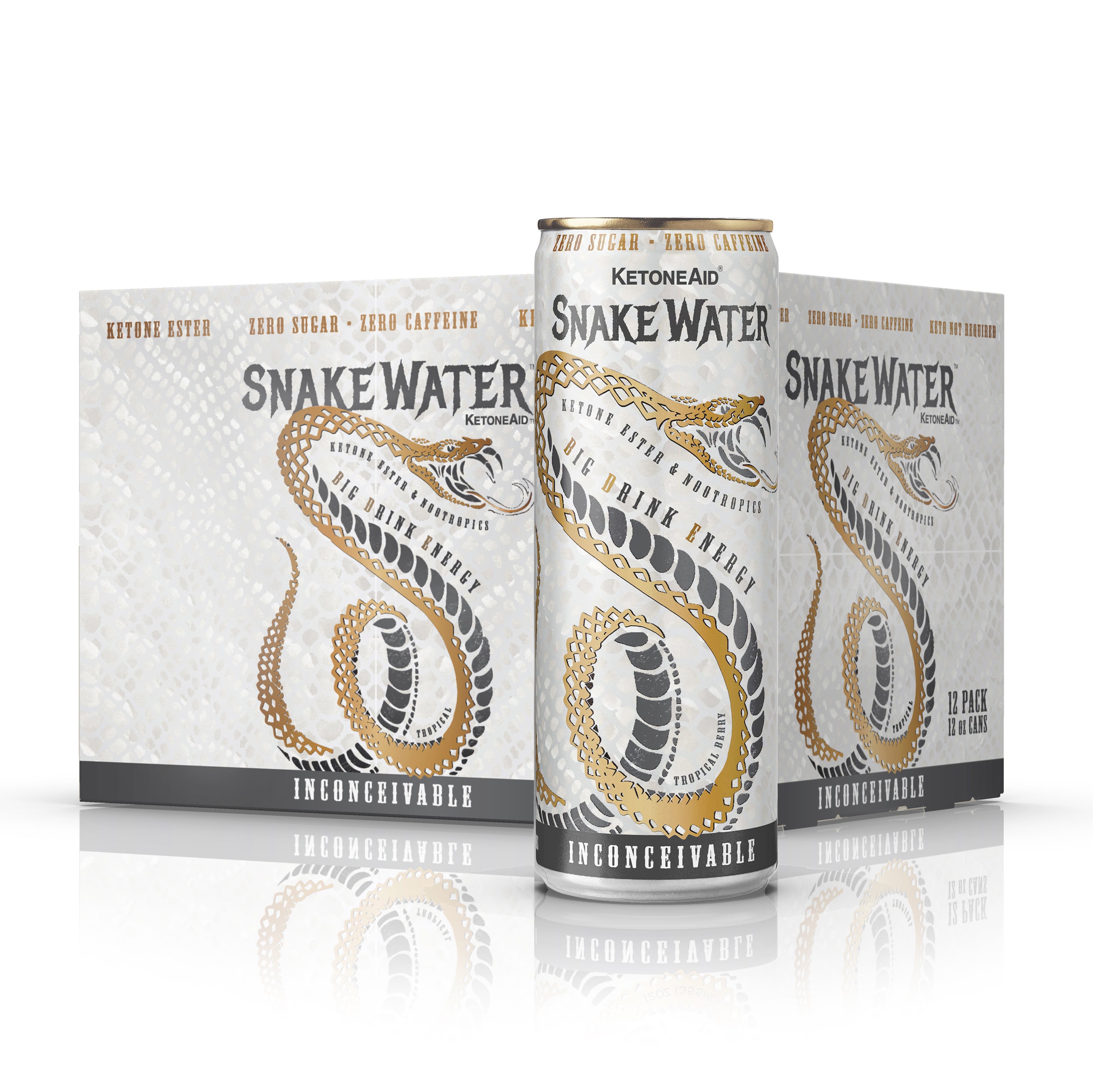 Bebida energética SnakeWater Ketone (12 oz, no en la UE)